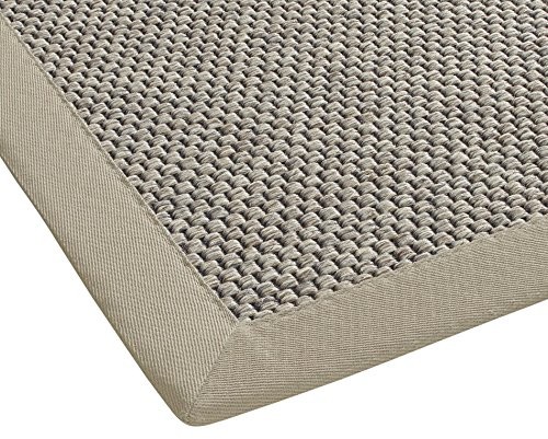 BODENMEISTER Meister bm939fb04 dywan sizalowy wyglądzie, tkanina płaska podłogowe nowoczesne z bordiurą bieżnik kuchnia dywan, polipropylen, antracytowy szary/ciemnoszary, 60 x 110 cm BM939Fb01