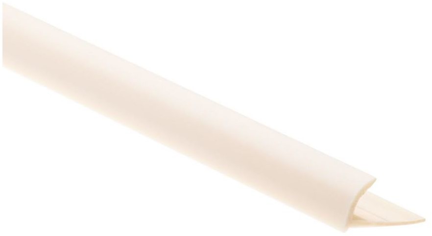 Cezar STANDERS Profil do glaury zewnetrzny półokrągły PVC 12 mm / 2.5 m Kość słoniowa