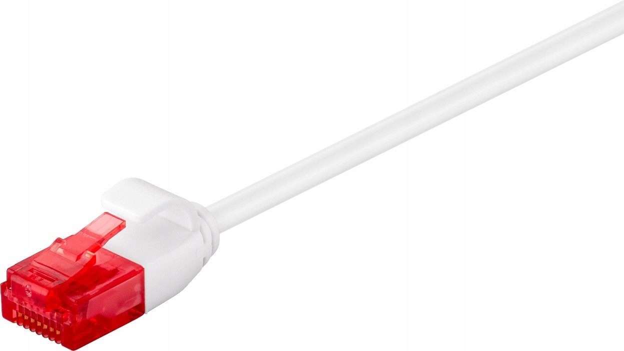 Patchcord U/utp CAT6 0.25M biały