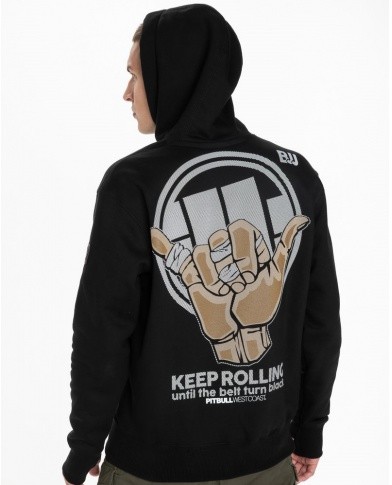 Pit Bull sklep BLUZA Z KAPTUREM PIT BULL KEEP ROLLING CZARNA