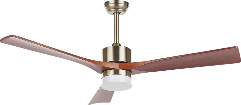 Beliani Lampa sufitowa Wentylator sufitowy mosiężny ARUWIMI 239972