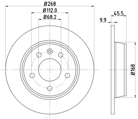 HELLA PAGID Tarcza hamulcowa PAGID 8DD355104-501