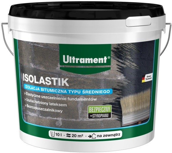 Ultrament Bitumiczna powłoka  Isolastik 10 l