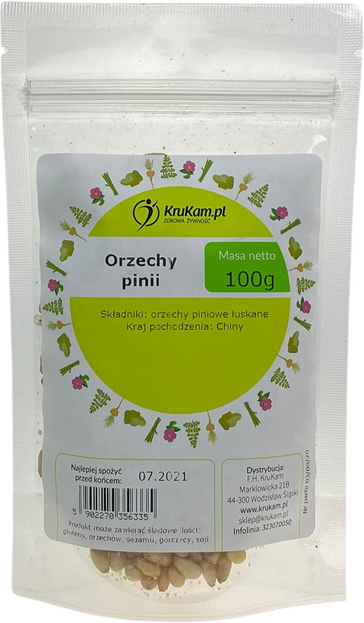 KruKam Orzechy piniowe pini 100g