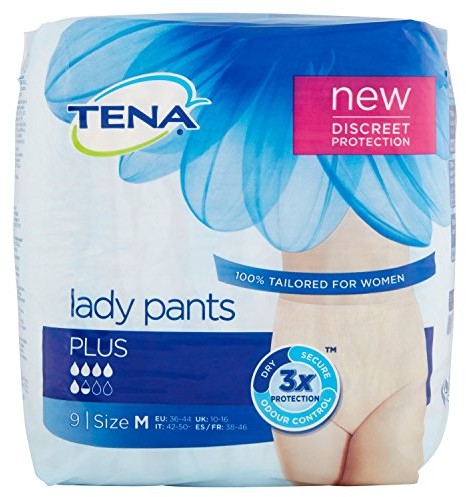 Tena tena Lady Pants Plus Medium Pack of 9 013829