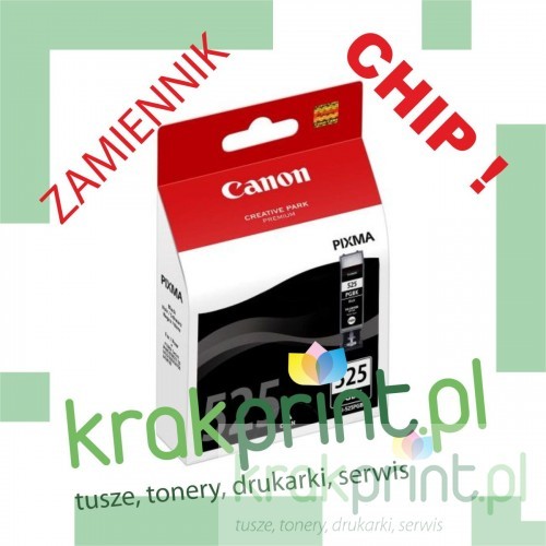 eMPe Tusz Zamiennik z chipem do Canona PGI-525Bk MPC525BK) Black MPC525BK