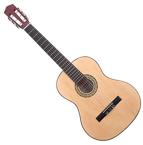 Classic Cantabile Acoustic Series AS-851-L gitara klasyczna 4/4 dla osób leworęcznych (młodzieży i dorosłych, dla początkujących, 6 strun, gitara koncertowa, gitara akustyczna) naturalna 00035180