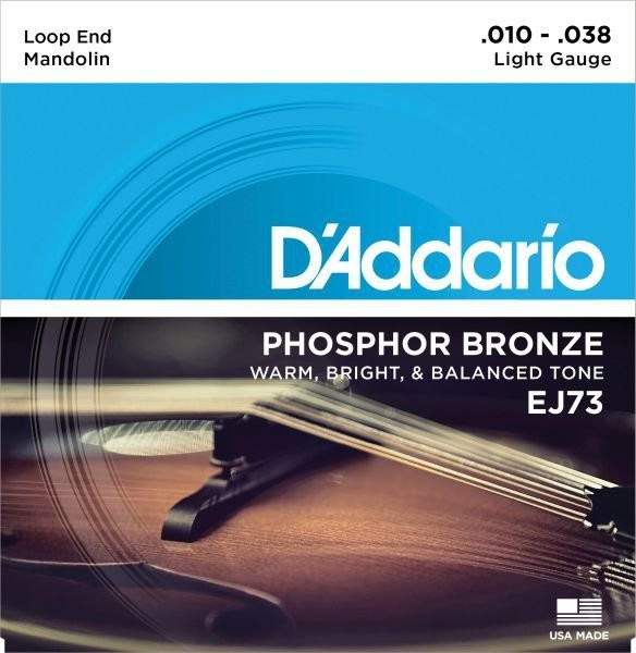 D'Addario ej70 komplet strun do mandoliną, mandola, Mando Cello & Mando Bass Mandoline EJ73