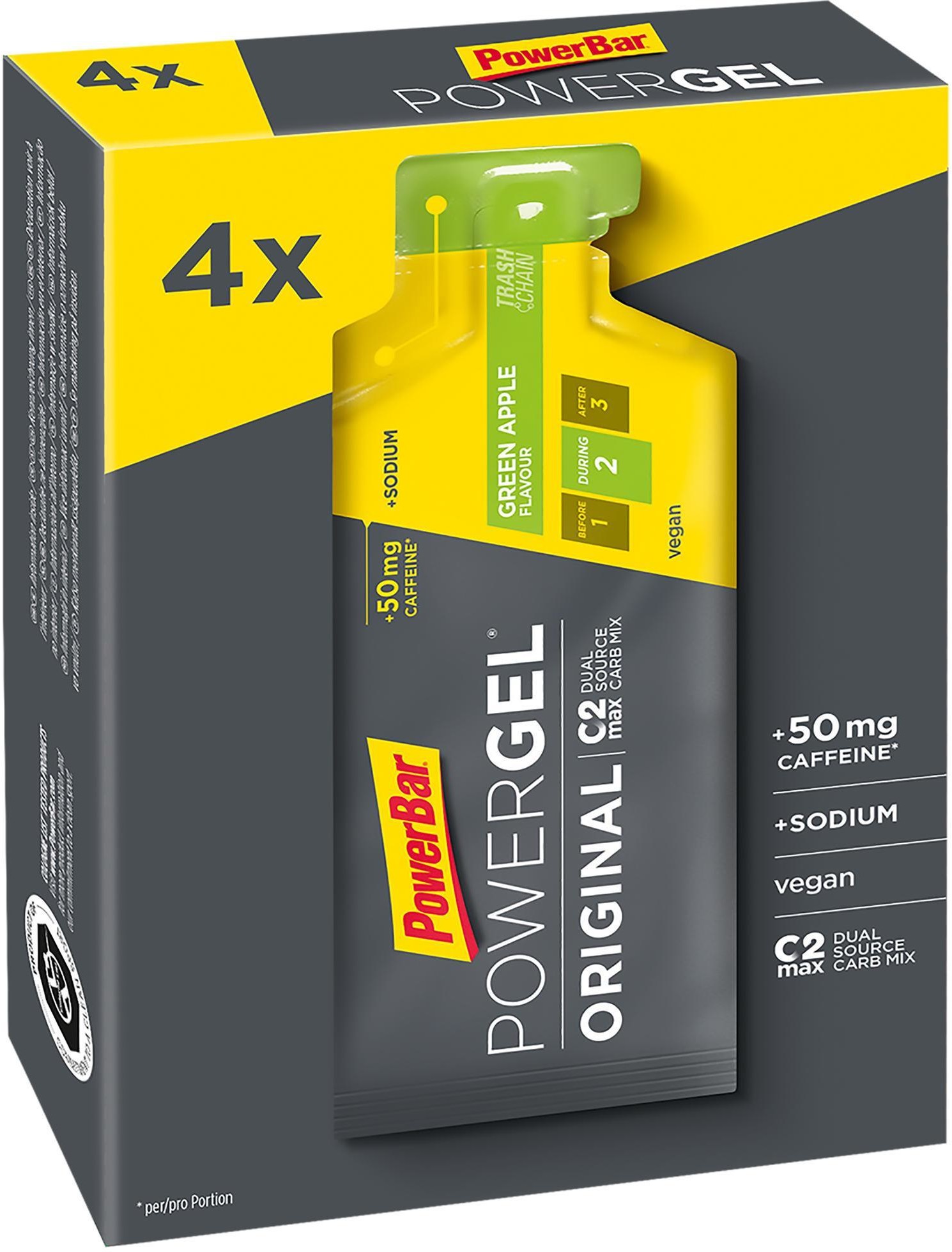 Powerbar Żel energetyczny POWER GEL jabłkowy x4 4029679673120