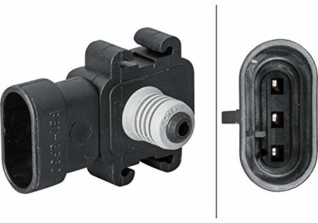 HELLA Czujnik 6PU 230 040-551, prędkość obrotowa koła - 2-biegunowy - z przodu - kabel: 1073 mm - z uchwytem 6PU 230 040-551