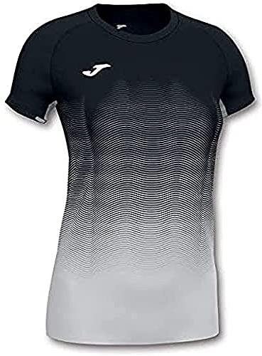 Joma Joma Damska koszulka do biegania Elite czarny czarno-biały S 901020.102