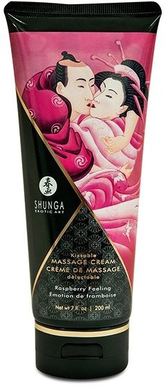 Shunga Krem do masażu - Massage Cream Raspberry 200 ml