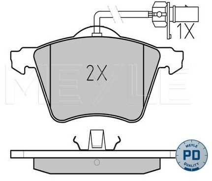 Wulf Gaertner Autoparts Zestaw klocków hamulcowych, hamulce tarczowe Wulf Gaertner Autoparts 025 234 1819/PD