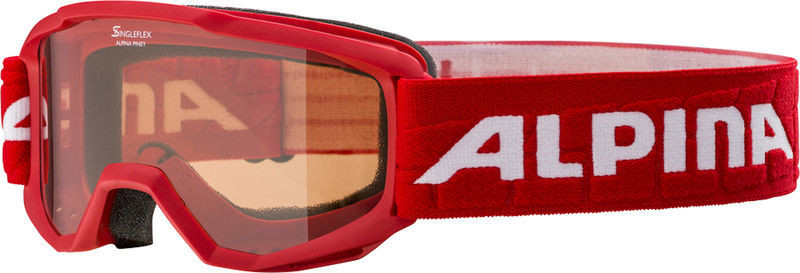 Alpina Piney Gogle Dzieci, red/orange 2019 Gogle narciarskie