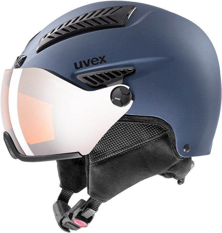 Uvex hlmt 600 Visor Kask, blue mat 53-55cm 2019 Kaski narciarskie S5662364004