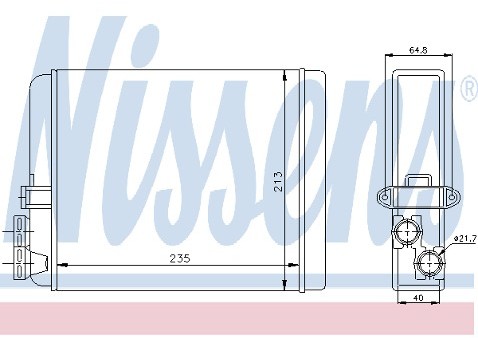 NISSENS Nagrzewnica 73641