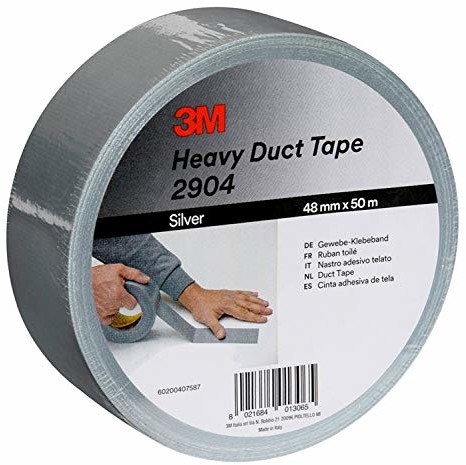 3M Elastyczna uniwersalna taśma klejąca 2904, 48 mm x 50 m, srebrna - 1 rolka 7100098707