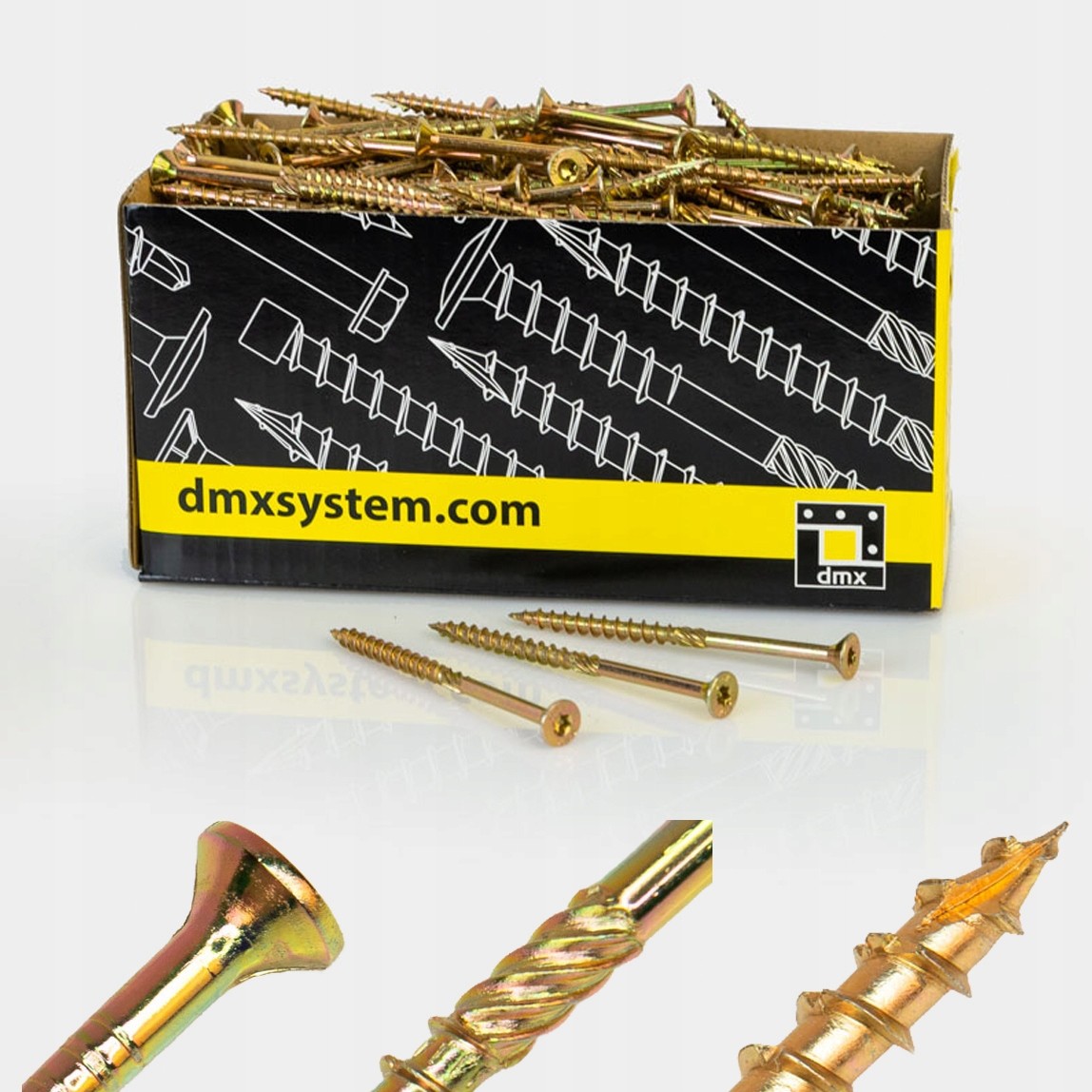 Wkręty ciesielskie łeb stożkowy 5x100 Torx 100szt