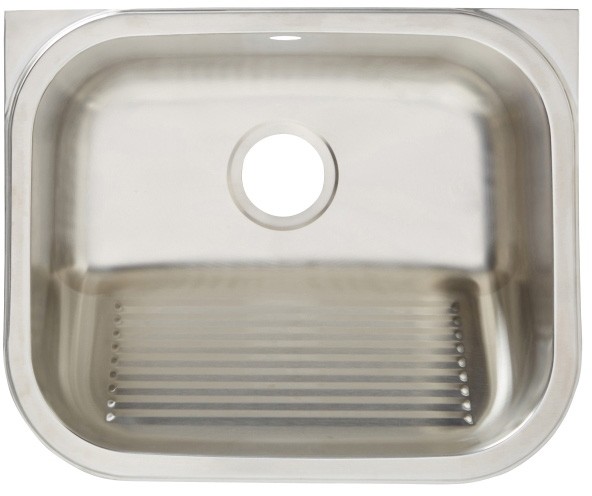 Zlewozmywak stalowy gospodarczy 1-komorowy bez ociekacza polerowany 101005801