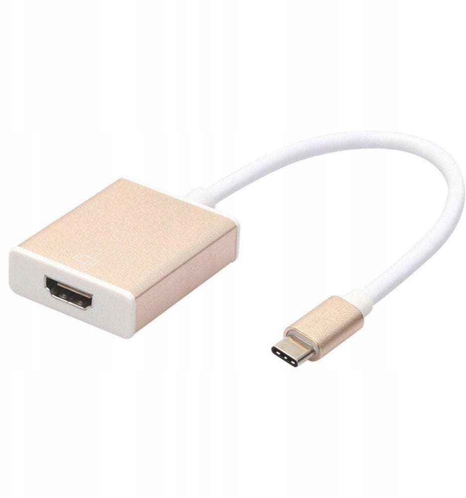 Usb 3.1 typ C na Hdmi Gold Przejściówka Adapter