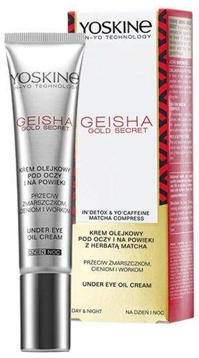 DAX Cosmetics Geisha Gold Secret krem olejkowy pod oczy i na powieki przeciw zmarszczkom. cieniom i workom 15ml