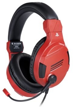 Big Ben Stereo Gaming Headset czarno-czerwony do PS4/PC