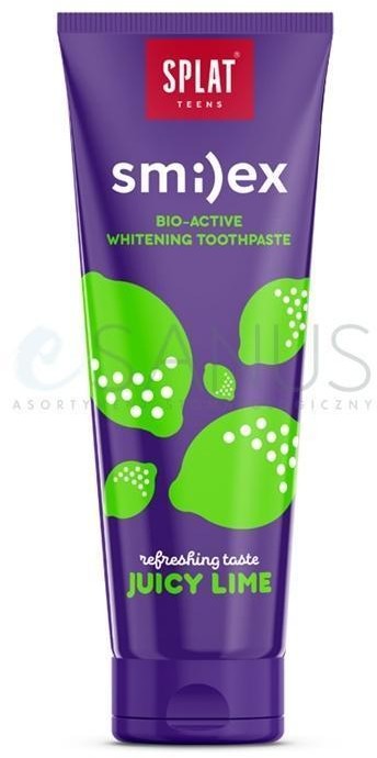 Splat Teens Smilex Juicy Lime 12+ - NATURALNA pasta do zębów dla MŁODZIEŻY od 12 lat o smaku limonki, 100g Pas000306
