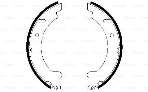 BOSCH Zesatw szczęk hamulcowych, hamulec postojowy 0 986 487 548