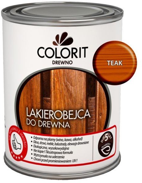 Colorit Lakierobejca do drewna  Drewno teak 0 75 l