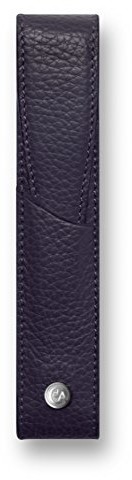 Unbekannt Caran d'Ache Leman etui na długopis, pojedyncze, skórzane, niebieski CD6201.449