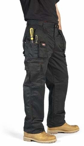 Lee Cooper Workwear Lee Cooper męskie spodnie cargo, czarny LCPNT206 PANT BLACK 34S