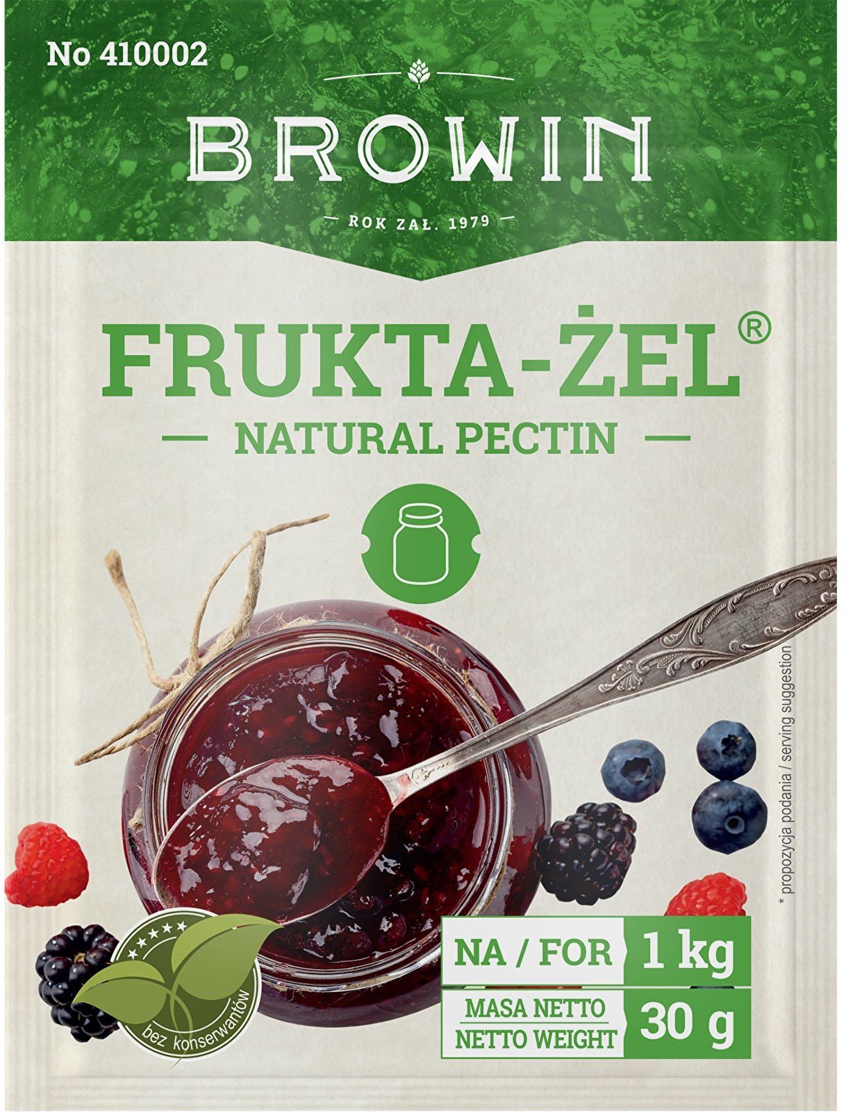 Browin Frukta-Żel - żel do dżemów i konfitur, 30g