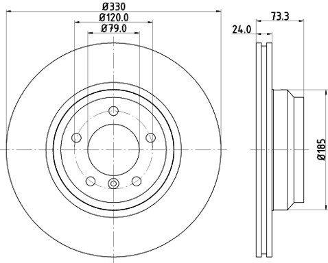 HELLA PAGID Tarcza hamulcowa PAGID 8DD355111-941