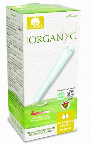 Organyc CORMAN tampony z aplikatorem Regular ze 100% ekologicznej bawełny x 16 szt