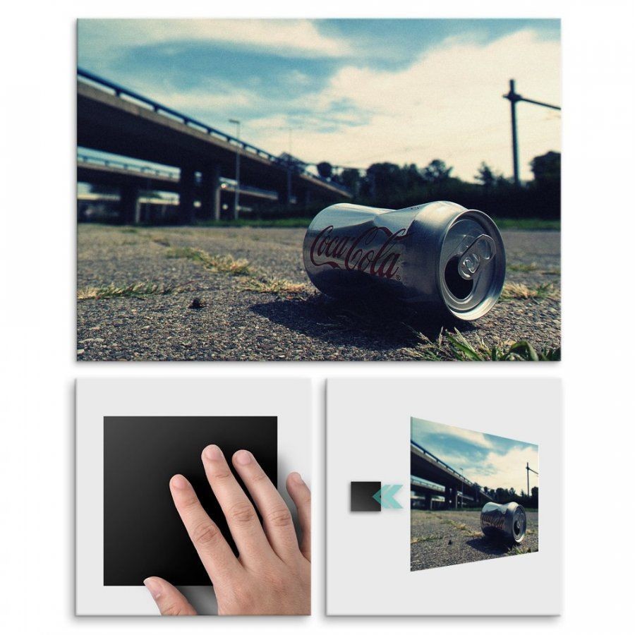 Pix4home Plakat metalowy Puszka miejski krajobraz M POS-M-00021