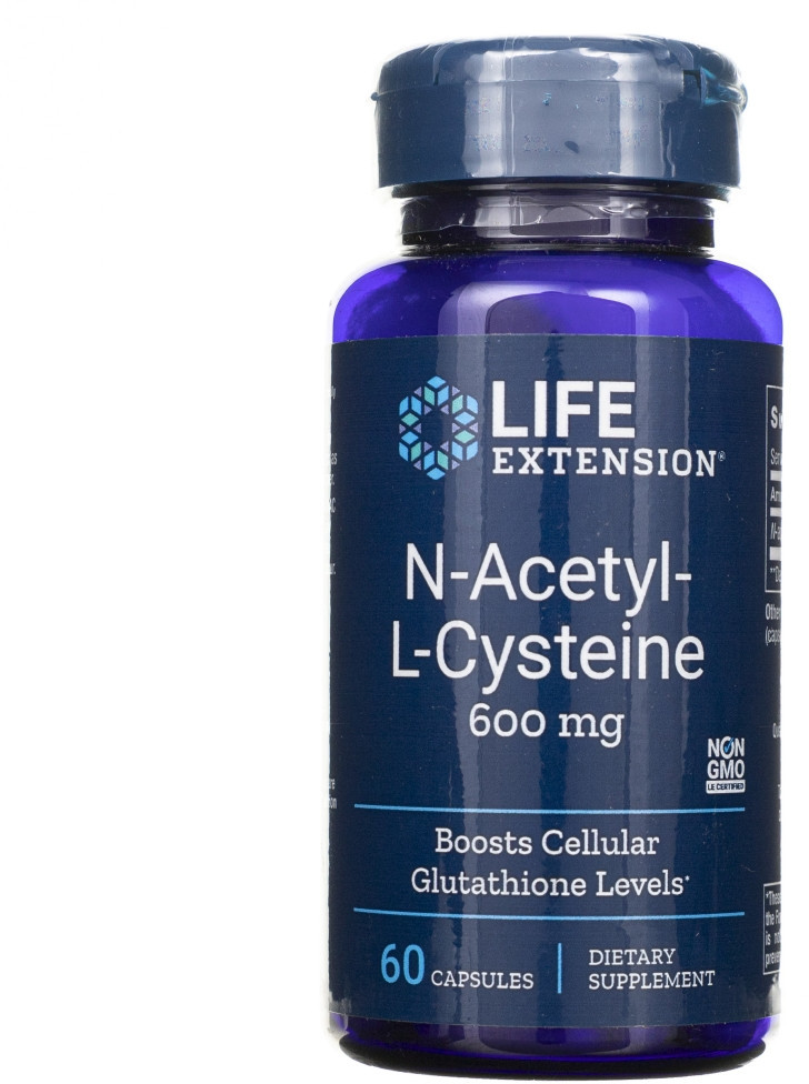 Life Extension Life Extension N-Acetylo-L-cysteina (NAC) 600 mg - 60 kapsułek