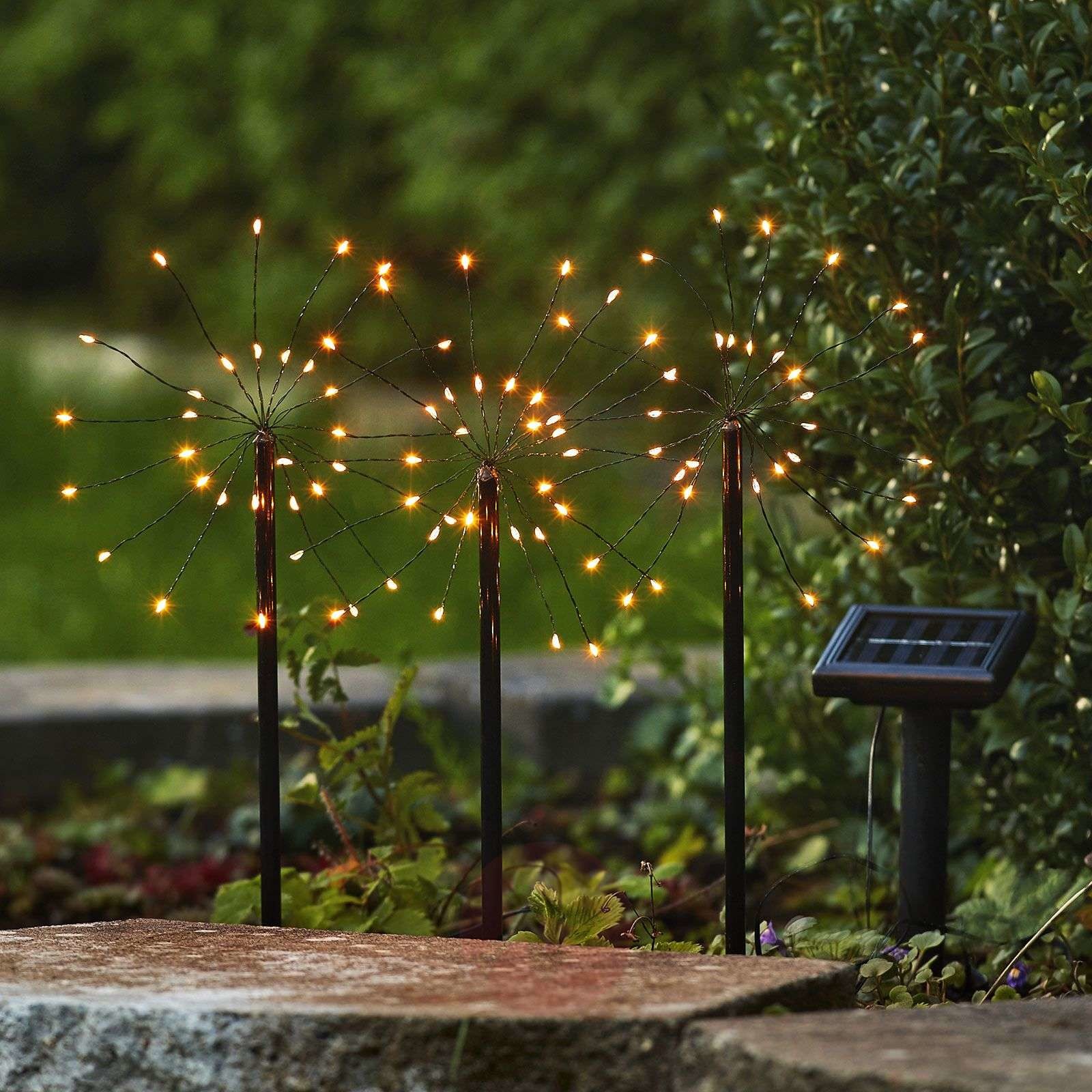 Best Season Łańcuch solarny LED Firework z grotem ziemnym