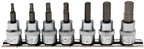 BGS Bit zastosowania, gwint wewnętrzny 6-kątne, 10 (3/8), 7-częściowy zestaw, 1 sztuki, 5104