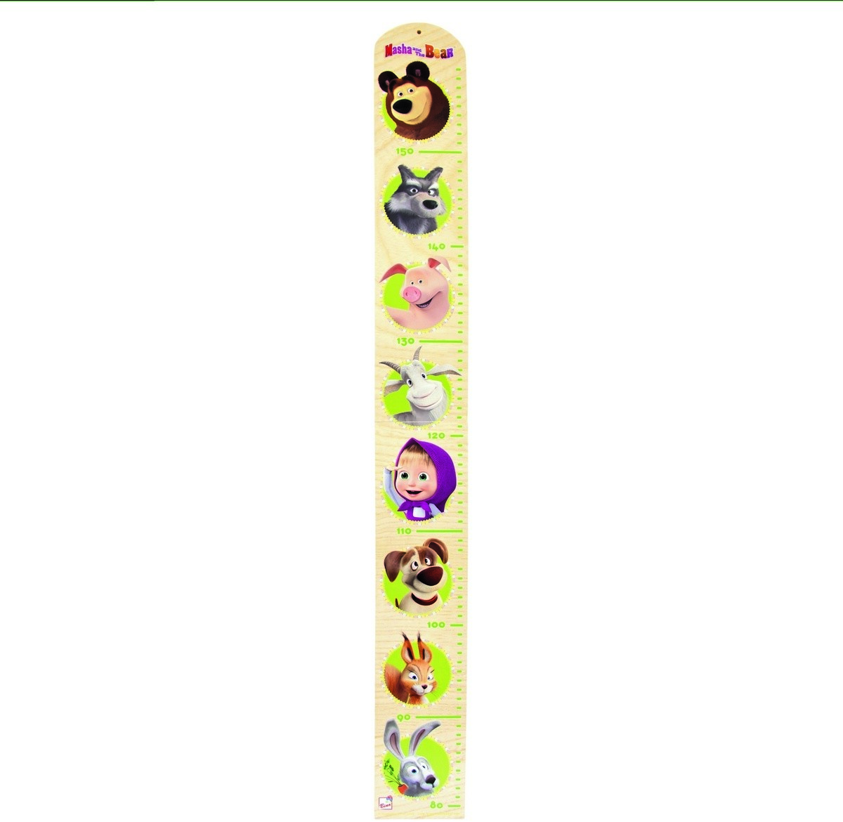 Bino Metr drewniany Masza i Niedźwiedź, 85 cm