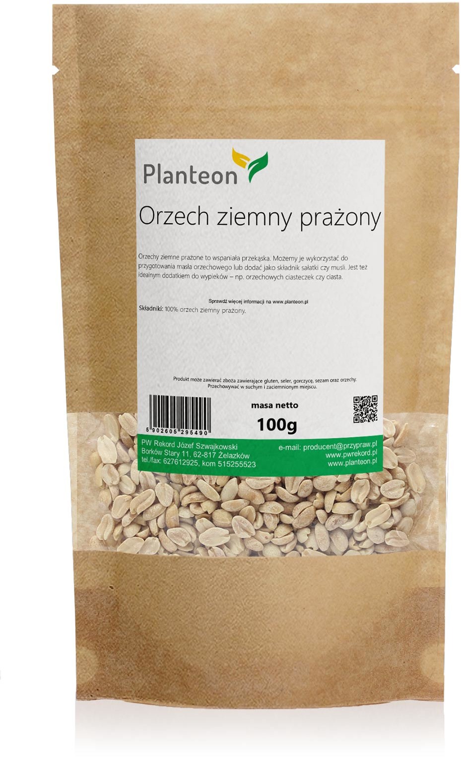 Planteon Orzechy ziemne prażone 100g 2-0643-01-2