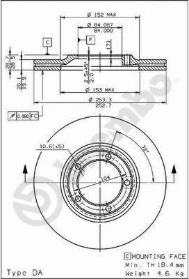 BREMBO 09.6804.10 09.6804.10