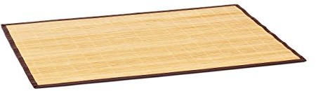 Relaxdays Relaxdays bambusowy dywanik łazienkowy, szer. x gł.: 80 x 50 cm, dywanik łazienkowy z drewna z antypoślizgowym spodem jako praktyczny dywanik prysznicowy z naturalnego bambusa i materiału w różnych (10020069_449)