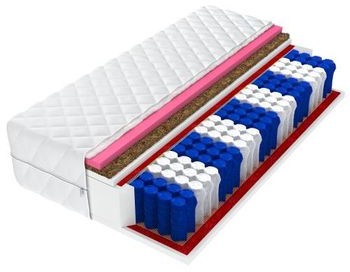 Śpij zdrowo Materac 120x200 pocket visco kokos PAMI MAX 25 cm