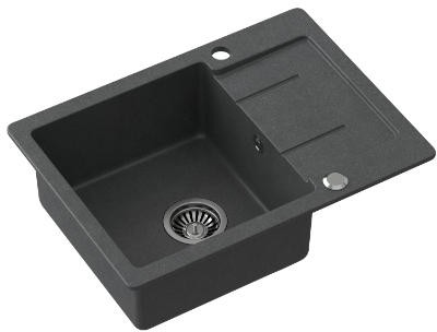 QUADRON Zlewozmywak granit 1 komorowy z/o zaślepka + odpływ GEROGE 116 Steingran HCQG6044BEZK