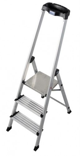 Krause SAFETY drabina aluminiowa 3 stopnie PlusLine 127914