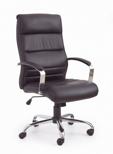 Halmar TEKSAS fotel gabinetowy czarny - skóra 49015476