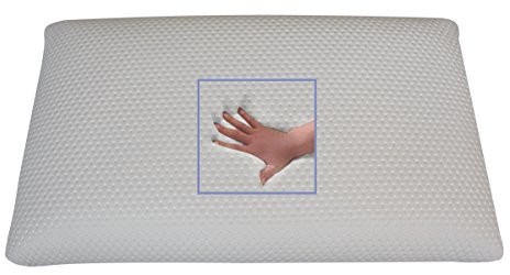 supply24 Ortopedyczna Gel/poduszka pod głowę poduszka na kark piankę żelową/poduszka podpierająca kark 80 x 40 x 16 cm poduszka do spania softes miękka poduszka poduszka do czytania/telewizyjnych (268)