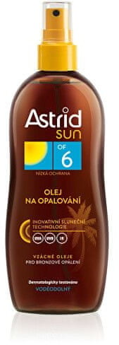 Zdjęcia - Kremy i toniki Astrid Sun Spray Oil SPF6 preparat do opalania ciała 200 ml unisex 