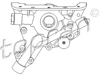 TOPRAN Pompa oleju TOPRAN 205 585