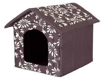 Hobbydog Buda dla Psa brązowa w kwiatki R2 o wymiarach 44 cm x 38 cm x 45 cm R2 BUDBWK1